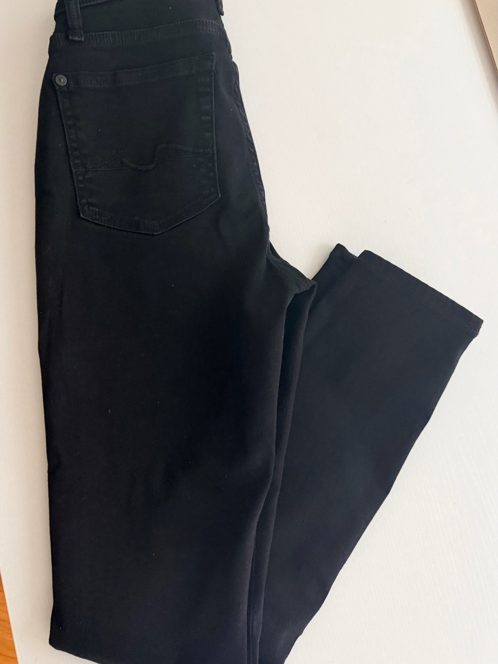 7 For All Mankind Black Skinny Jeans